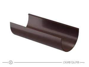 Желоб водосточный цвет шоколад производителя Docke